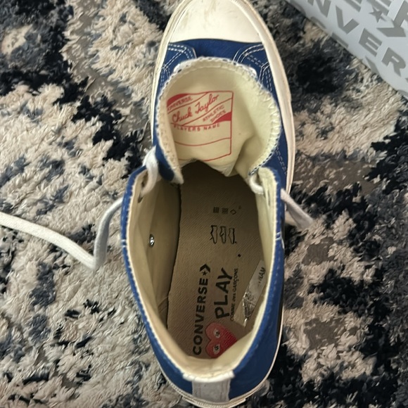 COMME des GARCONS blue converse with black heart. - Picture 7 of 7